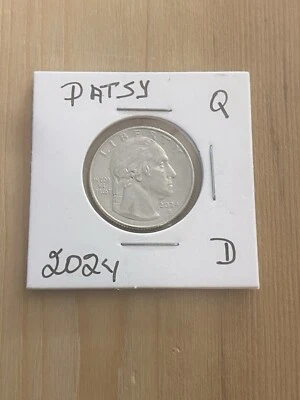 2024 D WASHINGTON QUARTER DIE STRIKE ERROR PATSY TAKEMOTO MINK FACE ERROR UNCIRC - Image 1 of 3