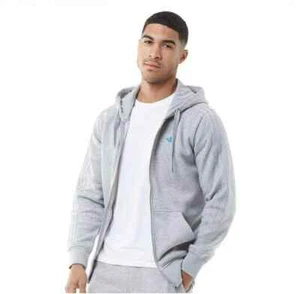 Adidas Originals mens Zip Hoodie Hoody Hooded Sweatshirt Jumper Jacket Top - Picture 1 of 2