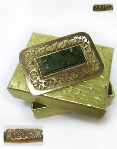 BROSCHE SILBER 875 Stern Stempel vergoldet Sowjetrussisch UdSSR - Bild 1 von 9