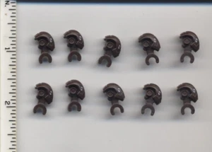 Star Wars LEGO x 10 Dark Brown Minifigure, Head, Modified SW Commando Droid - Picture 1 of 1