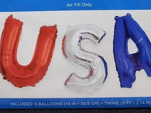 USA Balloon Banner Kit 4th Of July Memorial Day Labor Day (T99) - Picture 1 of 6
