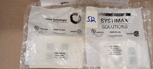 Lot of 11 Commscope White 4port Faceplate w/label Strip 108168543 M14L-262 - Afbeelding 1 van 1