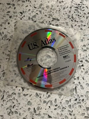 The Software Toolworks U.S. Atlas Disc CD-ROM IBM PC Version 4  - Image 1 of 4