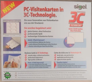 Visitenkarten Papier Starter Pakelt 10 Blatt weiß bunt - Bild 1 von 10