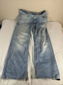 Levi's Silver Tab Jeans Men  30X32 Blue Denim Loose Light Wash Tattered Worn VTG - Picture 1 of 10