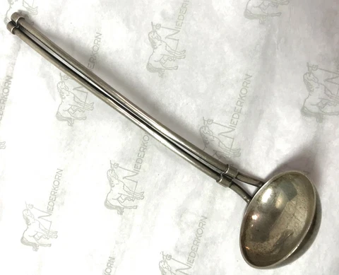 Georg Jensen USA Sterling Silver Sauce Ladle 6"  no mono La Paglia? Cover