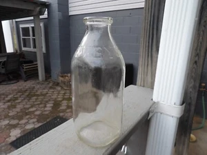 Vintage 1965 Evey's Dairy Embossed Quart Glass Milk Bottle Altoona Pa - Picture 1 of 5