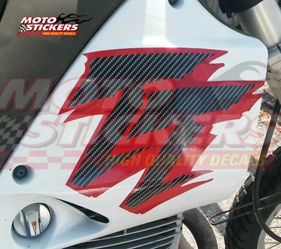 MOTOSTICKERS Adesivi Moto - Coppia adesivi per Yamaha TT 600e effetto carbonio