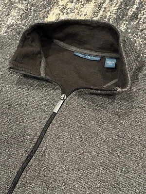 Perry Ellis Mezcla de Algodón Jacquard Gris Cremallera Completa Hombre’s Grande Foto 1 de 4