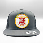 Lone Star Trucker Hat, Retro Texas Beer Patch on Gray Yupoong 6006 Mesh Snapback for sale