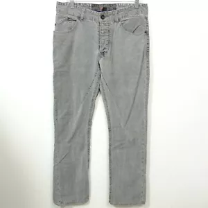 Jeans uomo Forever 21 grigio tasche frontali bottoni gamba dritta vita media taglia W 32 - Foto 1 di 11