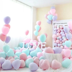 50 Pcs Latex Love Heart Wedding Party Anniversary Balloon Celebration Decoration - Picture 1 of 7
