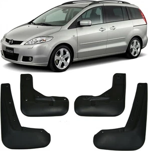 New Front & Rear Molded Splash Guards Mud Flaps For 2005-2010 Mazda 5 - Picture 1 of 8
