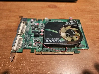 NVIDIA EVGA E-GEFORCE 9500 GT GPU GRAPHICS VIDEO CARD 512MB DDR2 PCI EXPRESS - Image 1 of 3