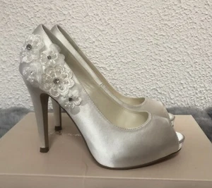 ladies wedding shoes size 4 - Picture 1 of 7