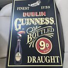 13” X 19”Guinnesss 1759 Finest Dublin Bottled Draught Wood Bar Sign /Toucan bird