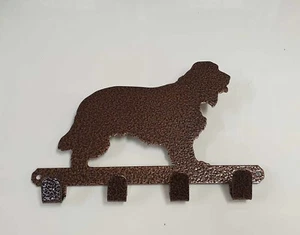 Soporte de plomo de metal para perro Cocker Spaniel con 4 ganchos hecho de acero de 2 mm - Imagen 1 de 22