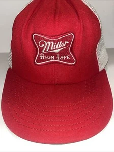 Miller High Life Beer Mesh Back Trucker Snapback Hat Cap Dal-Cap Vintage - Bild 1 von 6