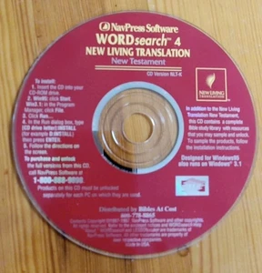 Navpress Software Wortsuche 4 NEW LIVING Übersetzung Neues Testament Bibel PC CD - Bild 1 von 2