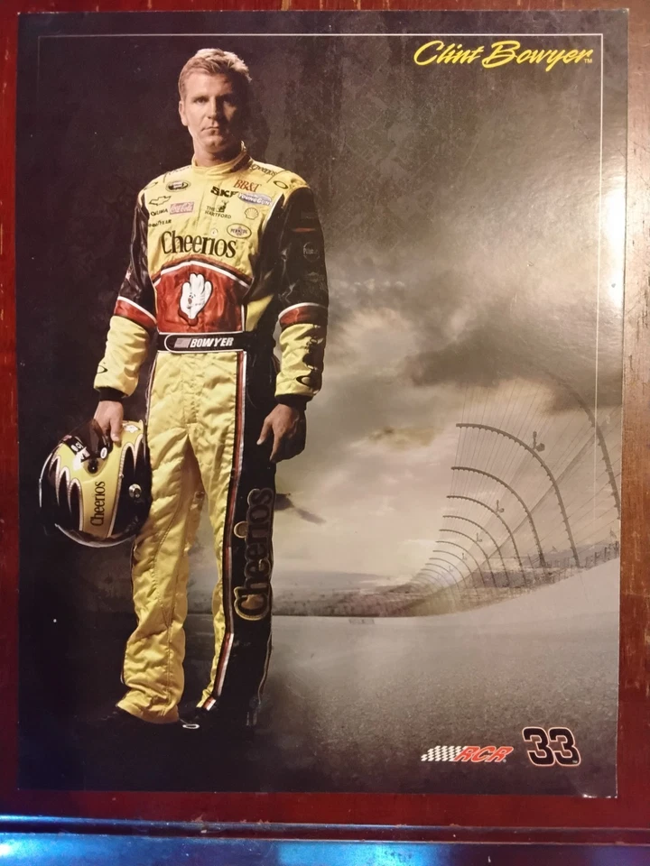 POSTAL PROMOCIONAL NASCAR CLINT BOWYER CHEERIOS RACING TEAM 2010 Foto 1 de 2