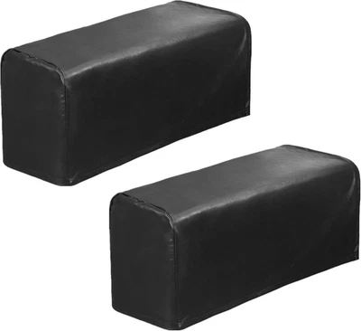 Juego de 2 fundas antideslizantes para reposabrazos de sofá de cuero PU impermeables para muebles Pr Foto 1 de 4