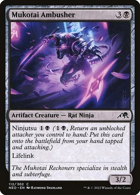 (3x FOIL) MUKOTAI AMBUSHER - Kamigawa: Neon Dynasty – MTG Magic Card - Image 1 of 4