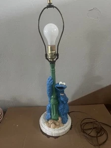 Vintage 1970s Jim Hensons Muppets Inc Sesame Street Cookie Monster Table Lamp - Picture 1 of 9