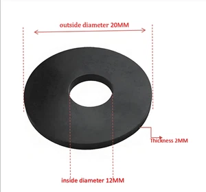 Rubber screw gasket waterproof and wear-resistant sealing ring, black.(4-pack) - Picture 1 of 2