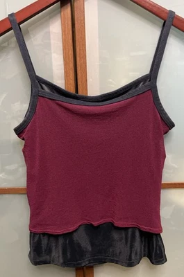 Monster Vintage 90s Y2K Mesh Sheer Layered Tank Top Lrg Gothic Lip Service Tripp - Image 1 of 4