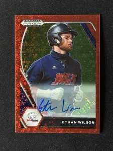 2021 Panini Prizm Draft Picks Ethan Wilson #PDP49 Red Disco /99 - Picture 1 of 2