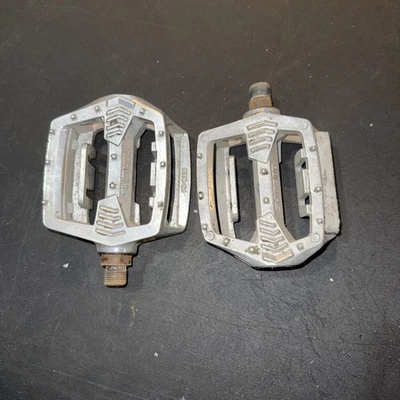 Shimano PD-MX15 Platform BMX Bike Pedals 9/16 Pair Aluminum Vintage Japan SX 80s - Image 1 of 4