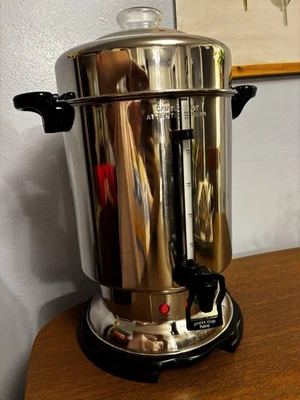 Hamilton Beach D50065 60 Cup Stainless Steel Commercial Coffee Urn Percolator  - Image 1 of 4