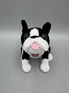 Target Boston Terrier Plüsch schwarz weiß 7 Zoll Welpe Hund roter Knochen Halsband Circo - Bild 1 von 10
