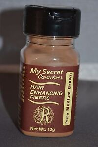 My Secret Correctives Hair Enhancing Fibers, Pure Medium Brown - 12 g