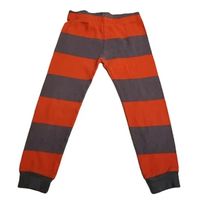 Carters Size 3T Orange Brown Stripe Snug Fit Cotton Pajama Pants Cozy Casual - Picture 1 of 5