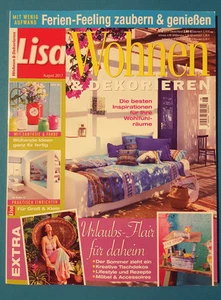 Lisa Wohnen & Dekorieren August 2017 ungelesen 1A absolut TOP - Bild 1 von 1