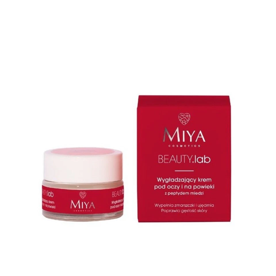 MIYA COSMETICS BEAUTY.lab Smoothing eye & eyelid Cream with copper peptide 15ml