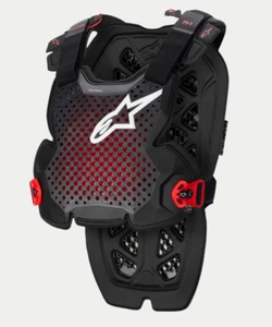 ALPINESTARS A-1 PRO ROOST GUARD BACK CHEST PROTECTOR BLACK/RED X-LARGE/2X-LARGE - Picture 1 of 4