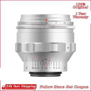 TTArtisan 75mm F1.5 Manual MF Full Frame Swirly Bokeh Lens for M42 Mount Camera - Picture 1 of 10