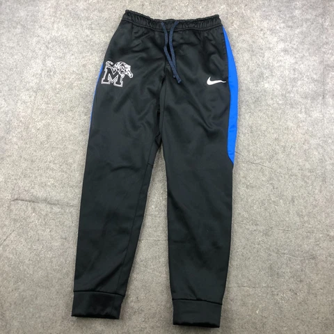 Memphis Tigers Sweatpants Mens Small Black Blue Logo Joggers Therma Team Issue Cover