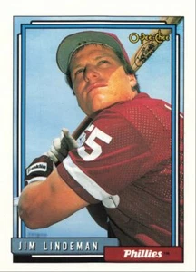 1992 O-Pee-Chee Baseball Jim Lindeman Philadelphia Phillies #258 - Picture 1 of 2