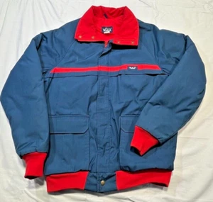 Vintage Woolrich Ski Jacket Chore Coat Mens Large Bomber Snaps Made in USA 80s - Picture 1 of 10
