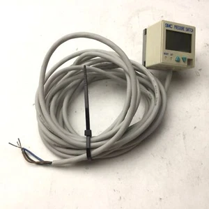 SMC ZSE4-01-65 Vacuum Switch, Pressure: -101kPa, Supply: 12-24VDC, 10' Cable - Picture 1 of 5