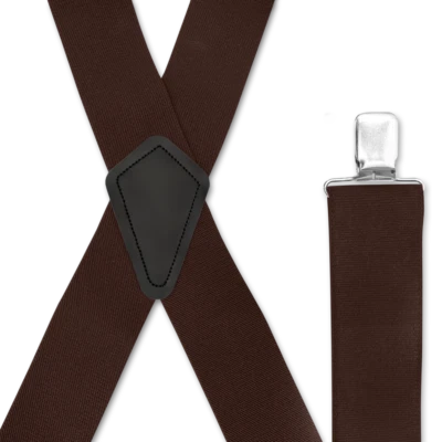 Men's Suspenders - Strong Clips, Many Colors, X Style 1.5" & 2", USA Made - Image 1 of 4