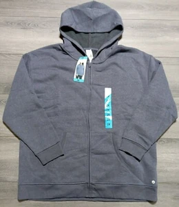 DANSKIN Jacket Adult 2X Stonewash Heather Ultra Cozy Hooded Womens - Picture 1 of 6