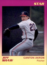 1989 Canton-Akron Indians Star #19 Jeff Shaw Washington Court House Ohio OH Card