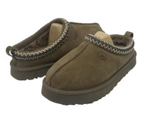 UGG TAZZ KID /WOMEN SLIPPERS SUEDE HICKORY US KID 4 / WOMEN TRUE 6 - Picture 1 of 6