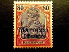 13 P]  Germany Stamp - Deutsches Reich - O/P Marocco - 80Cents - Sg 15 ? - L/M/M