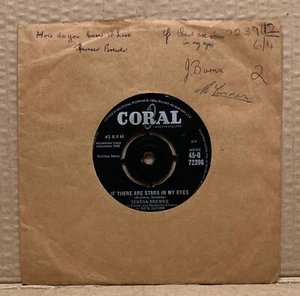 Teresa Brewer If There Stars Are Stars In My Eyes Coral Original 45 - Picture 1 of 3