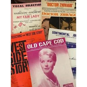 5 Vintage Emphera Sheet Music Fair Lady West Side Story Zhivago - Picture 1 of 6